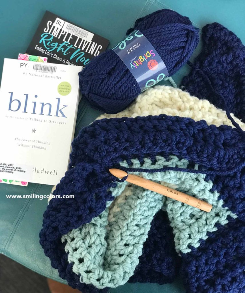 CROCHETED TRIANGLE WRAP