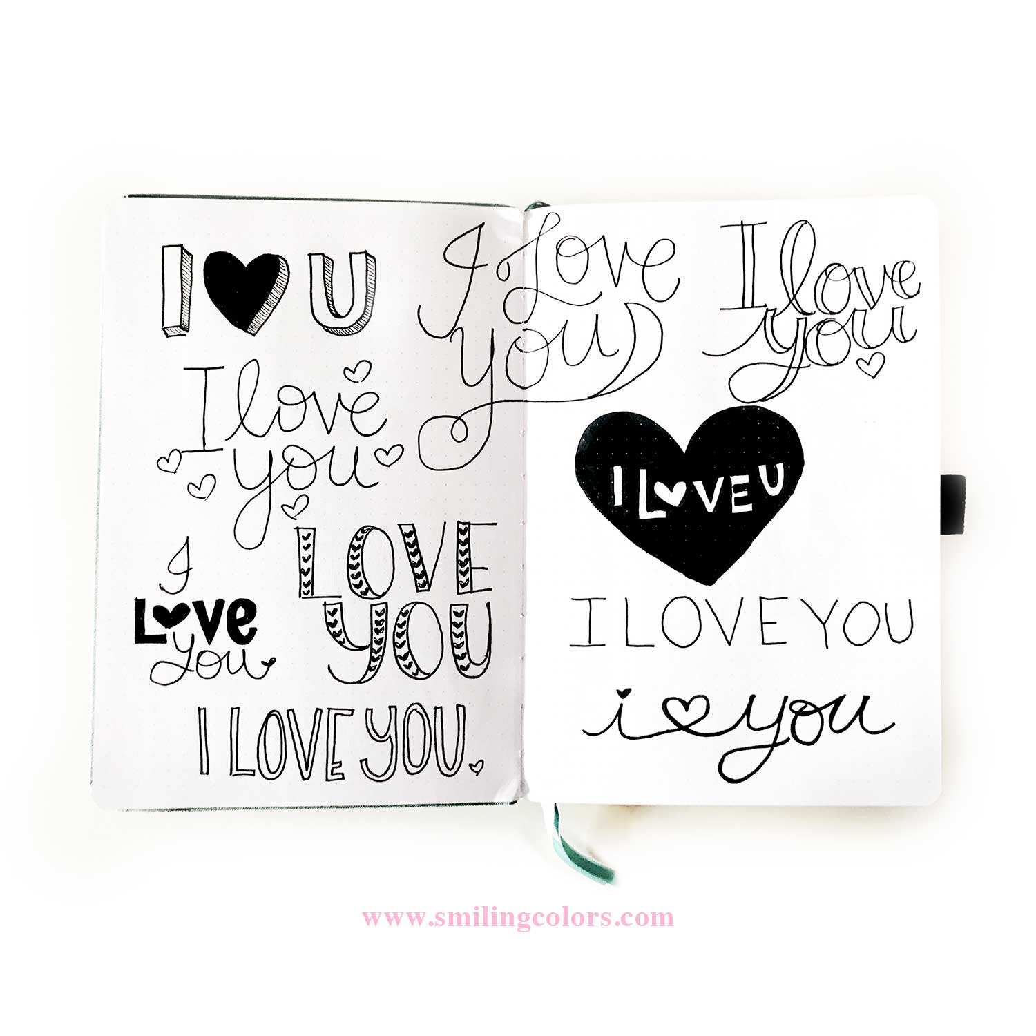 different styles of lettering