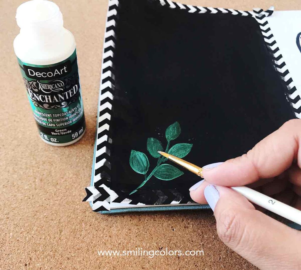 acrylic-paint-leaves