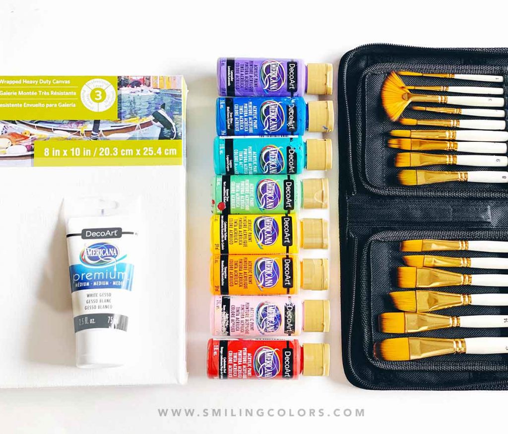 EASY ACRYLIC PAINTING SUPPLIES