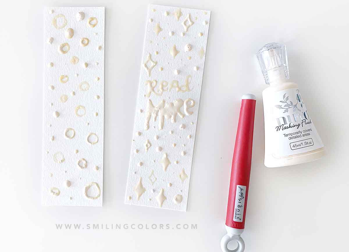 how to apply masking fluid for watercoloring