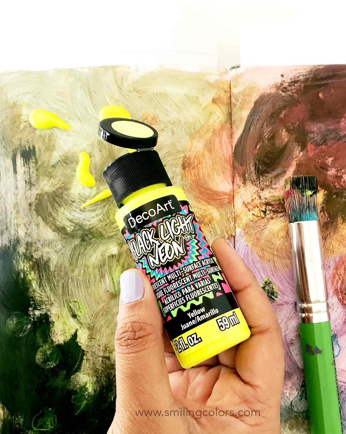 neon acrylic paints Smiling Colors
