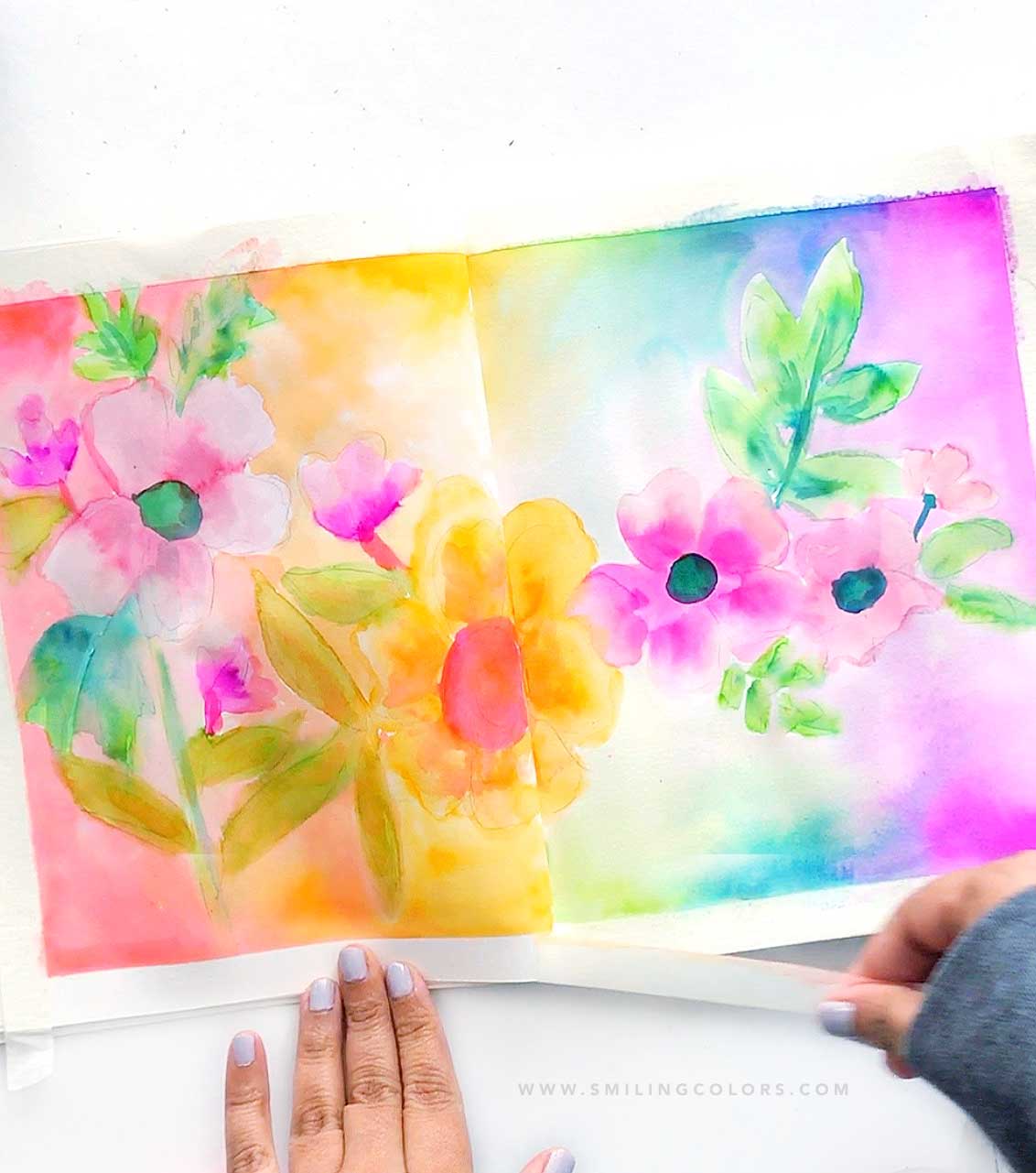 Strathmore Mixed Media Sketchbook Review Smiling Colors
