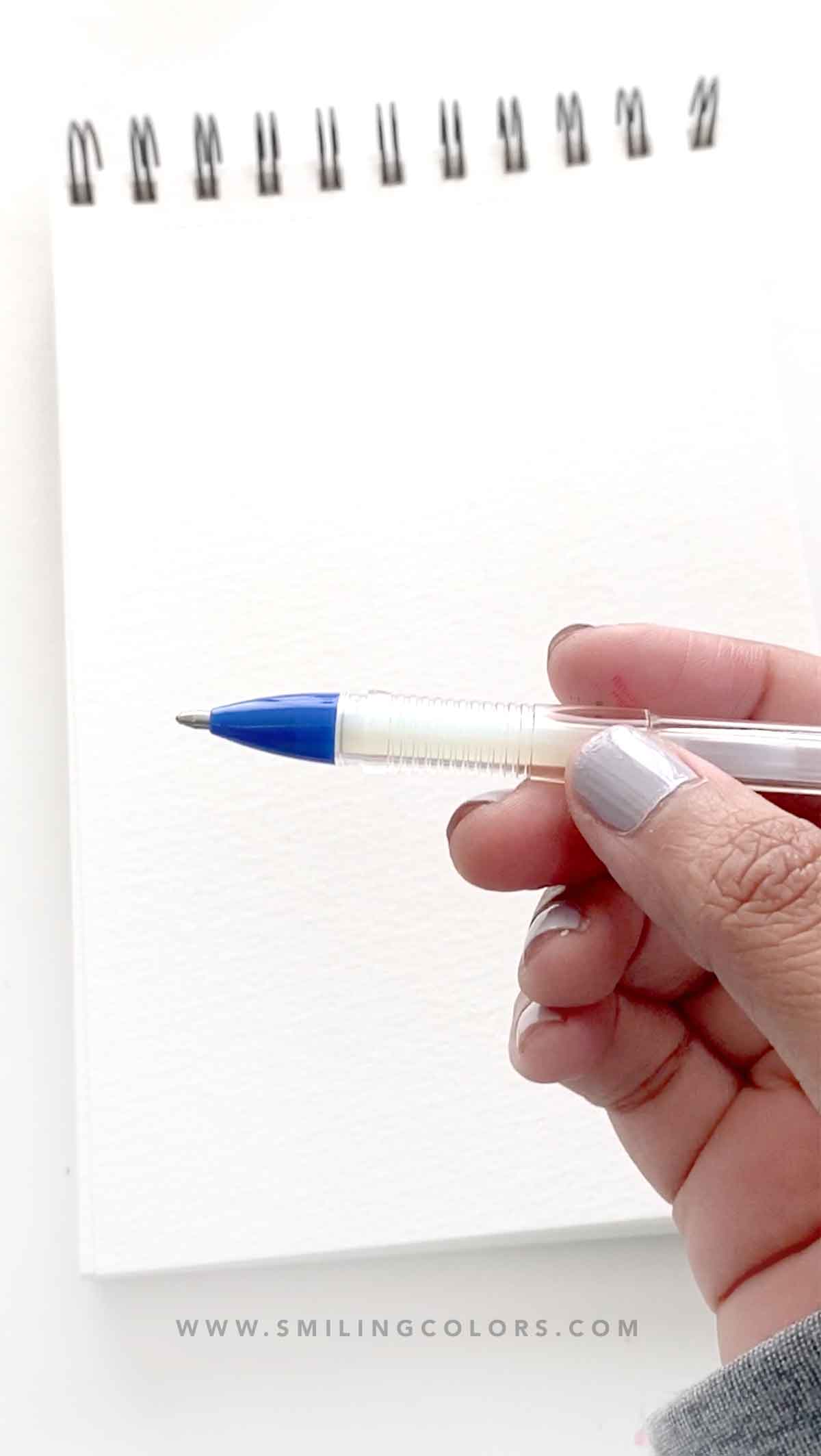 using a glue pen to resist watercolor