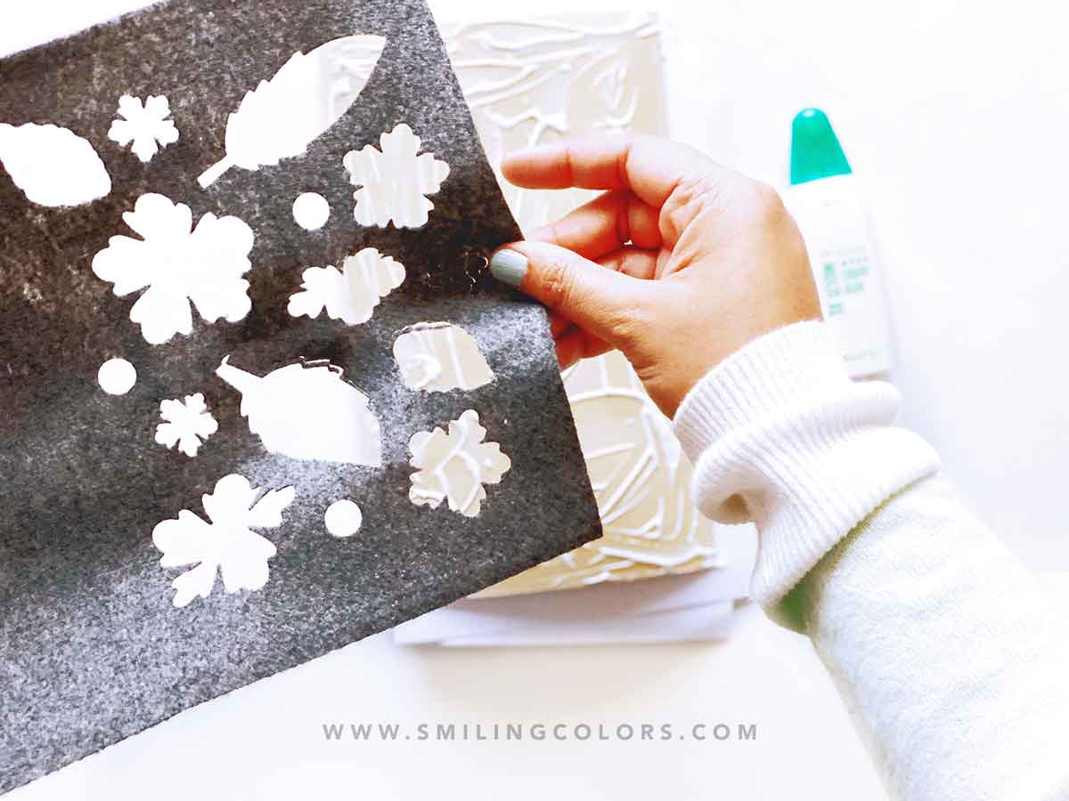 die cutting felt easy steps