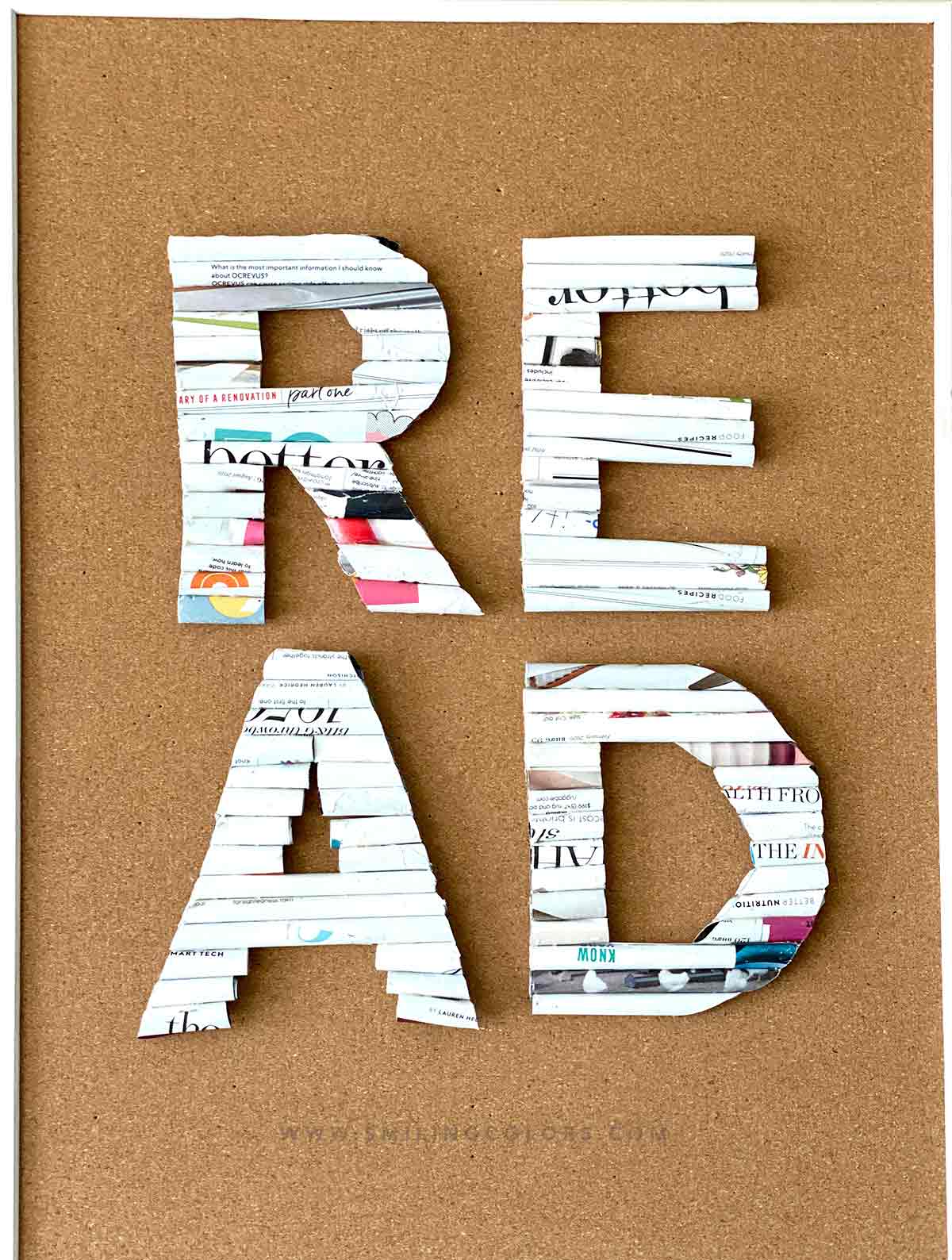 diy read wall art for play room tutorial