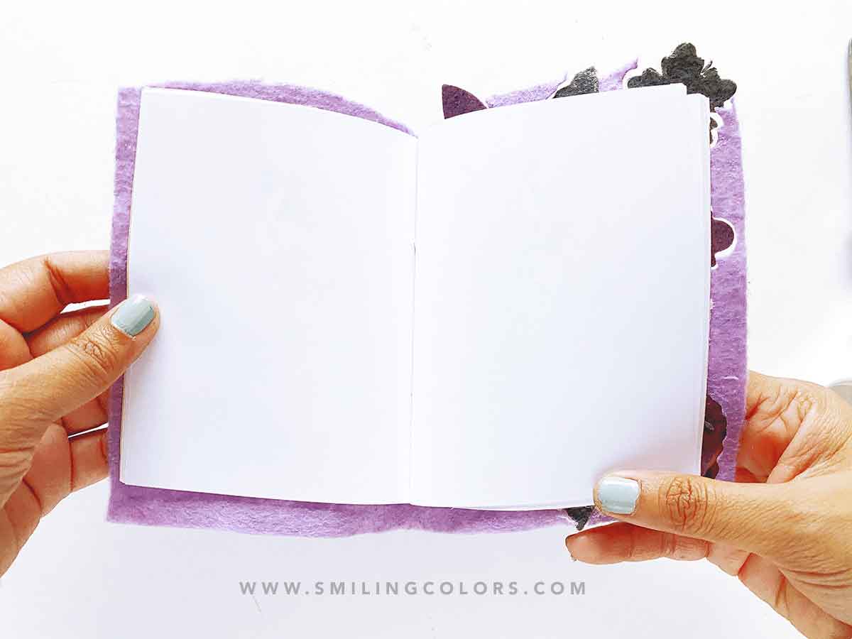 easy diy notebook felt cover