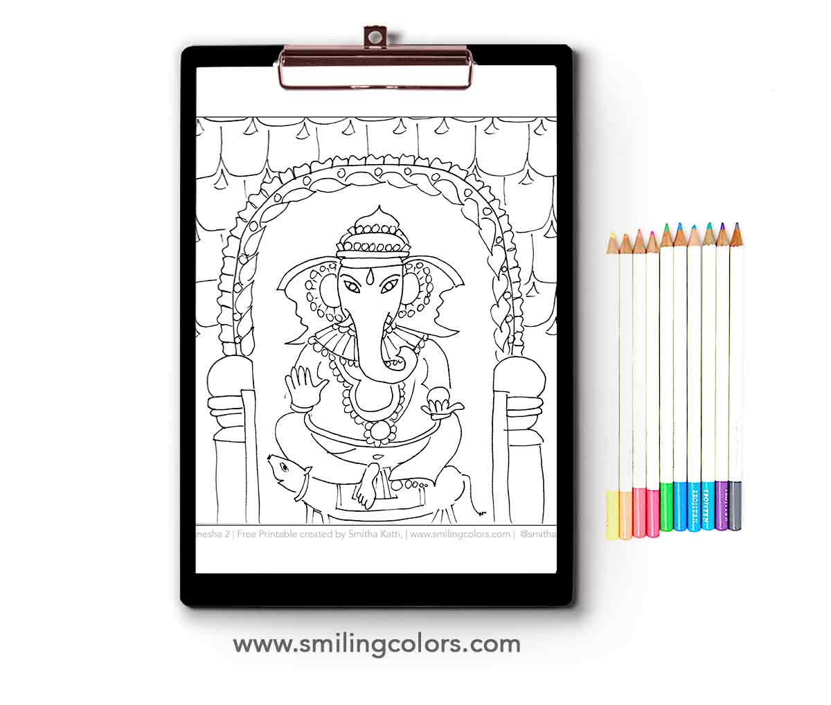 Ganesha coloring page