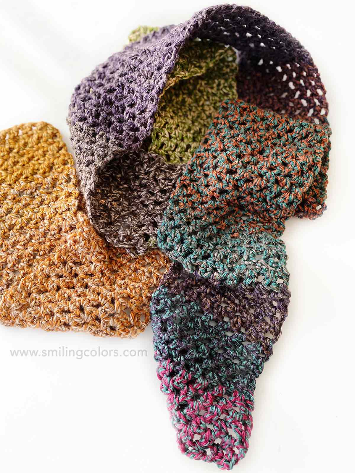 One skein crochet scarf
