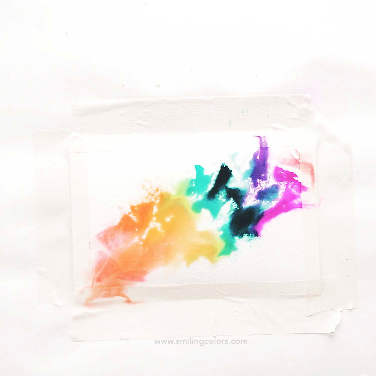 watercolor wash splash