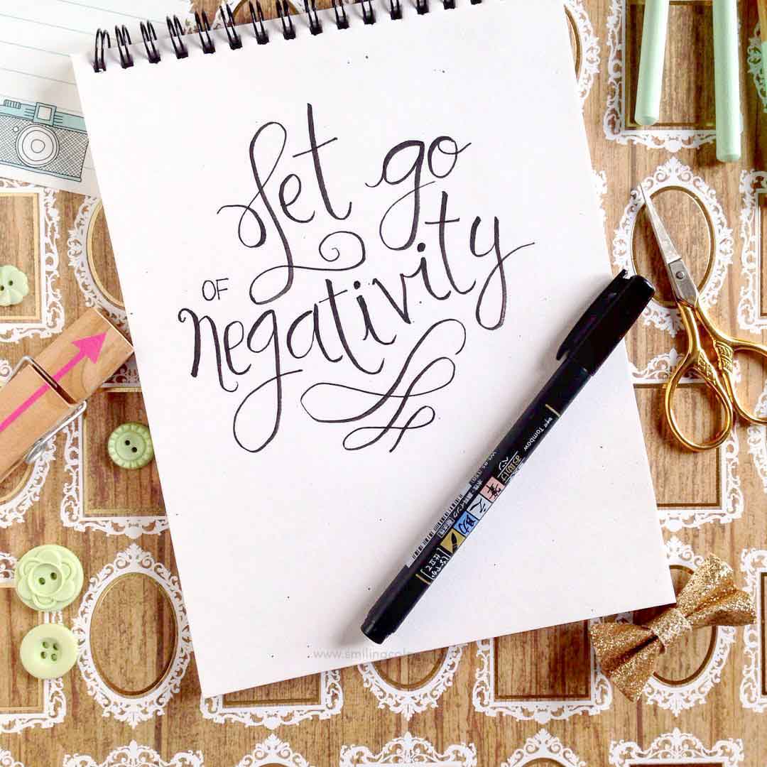 Small brush pen Tips to easily letter better! Smitha Katti