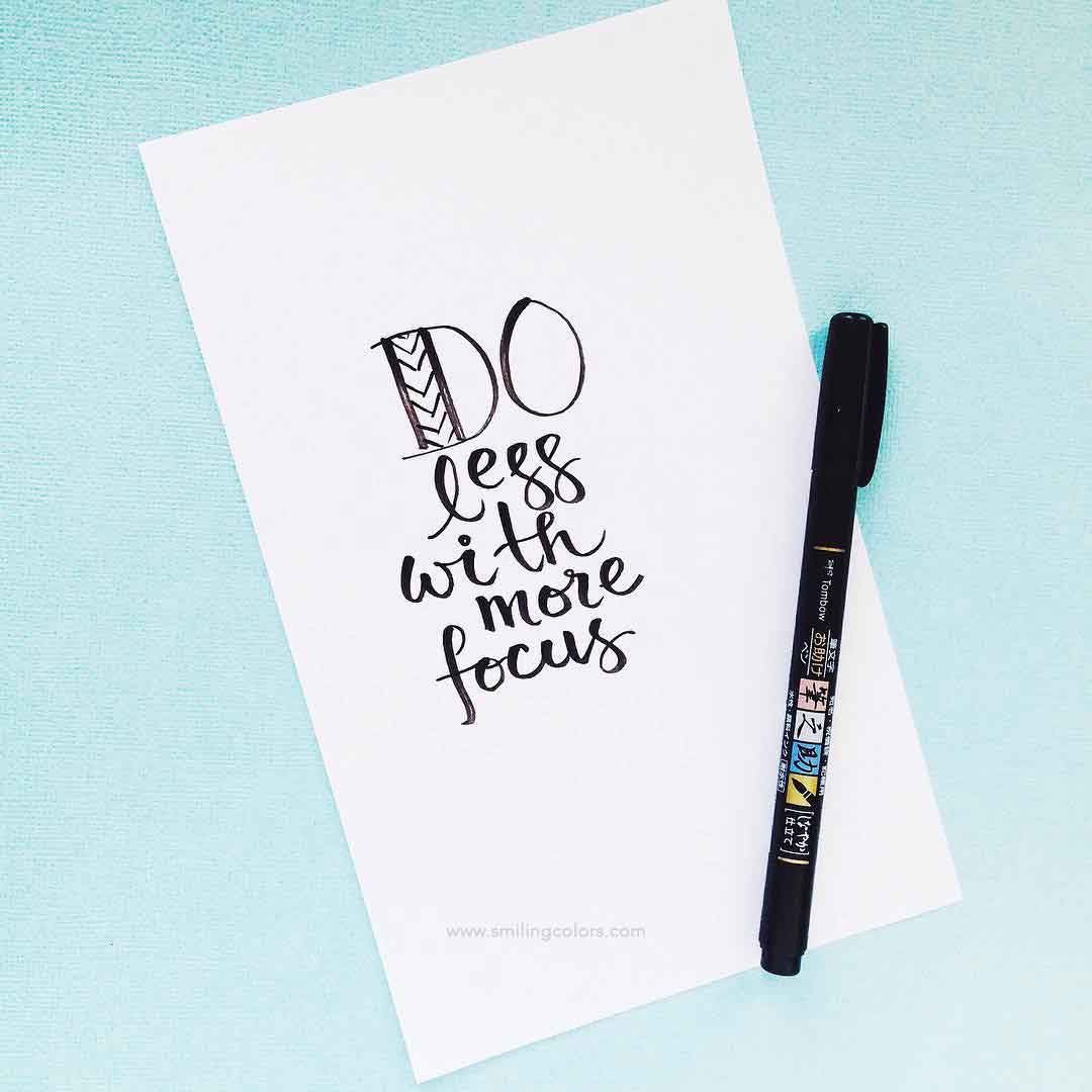 fudenosuke pens lettering