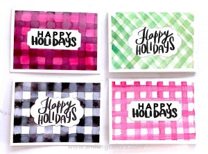 Watercolor holiday card tutorial