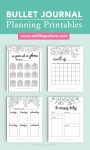Bullet Journal Printables: 4 FREE sheets to help your goals Smiling