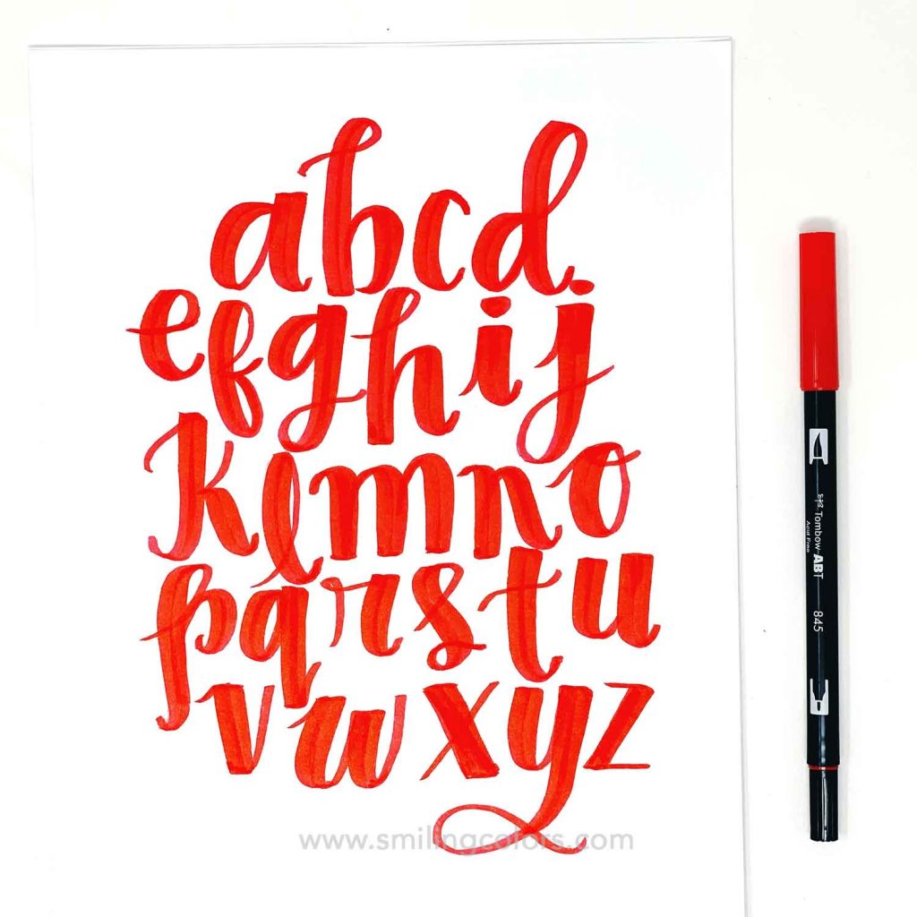 lettering alphaber super thick