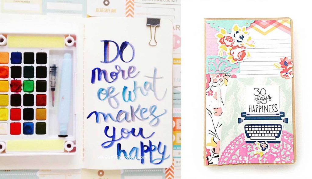 how to fill a sketchbook with happiness quotes