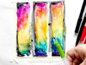 color blending rainbow