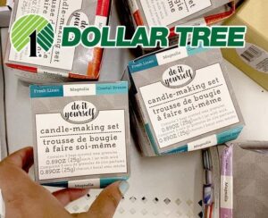 Dollar tree candle making kit