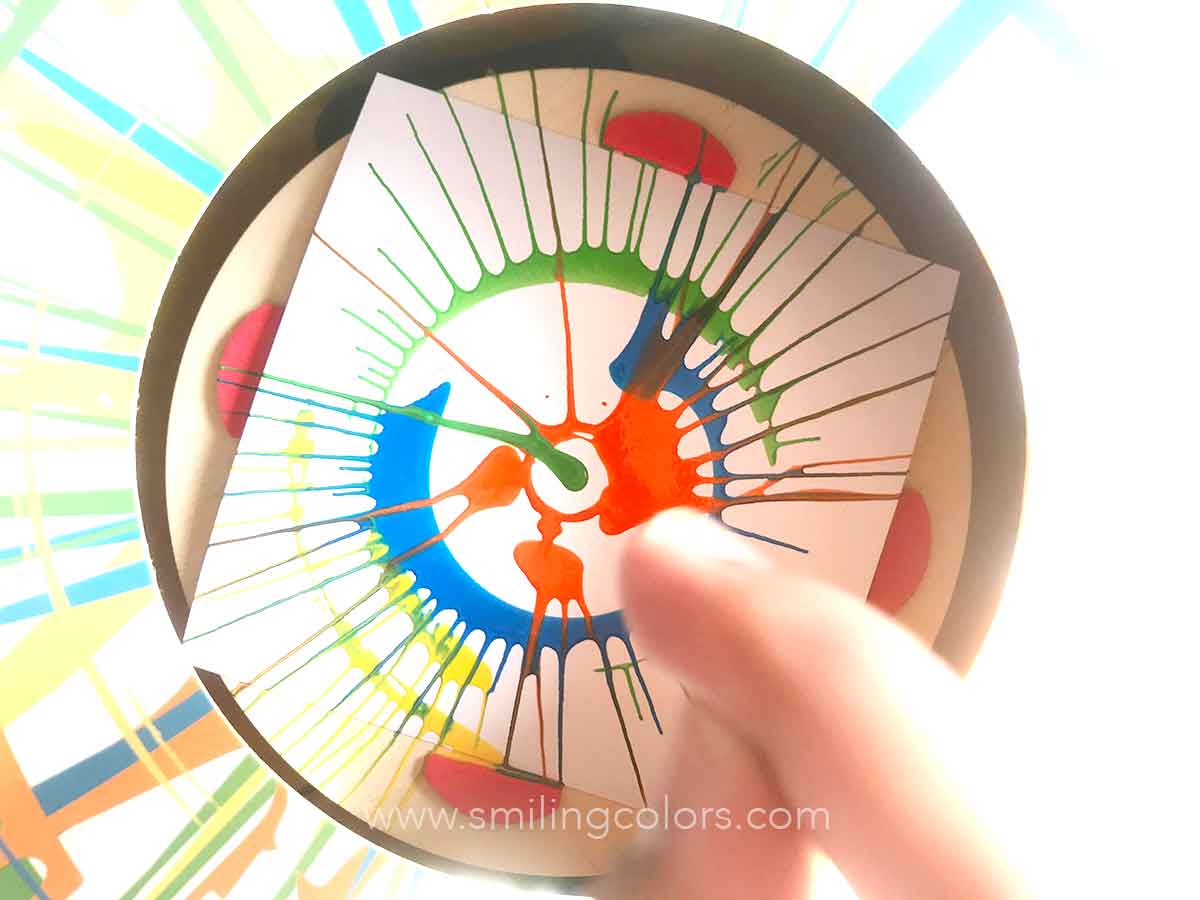 paint color spin art