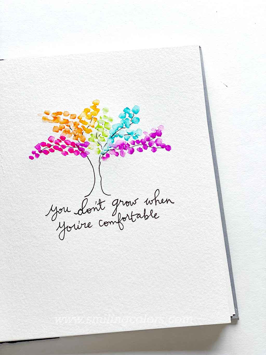 2 Easy Ways to Paint a Colorful Watercolor Tree