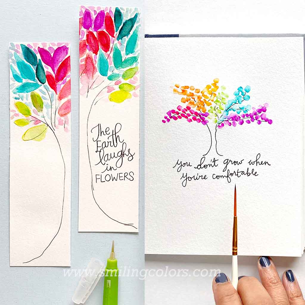 watercolor tree