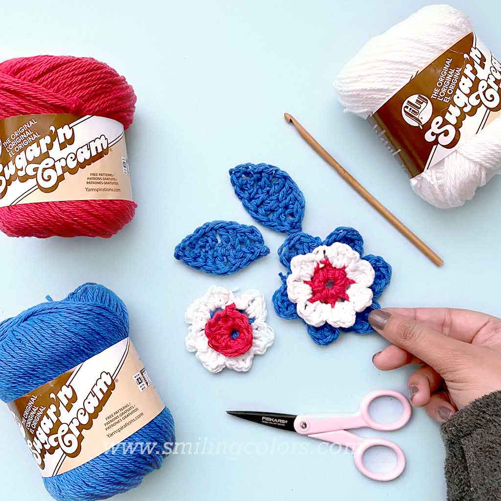 crochet flower pattern free
