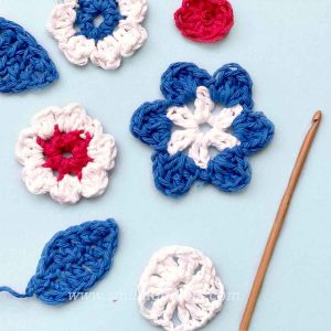 Free Crochet Patterns For Flowers and Leaves
