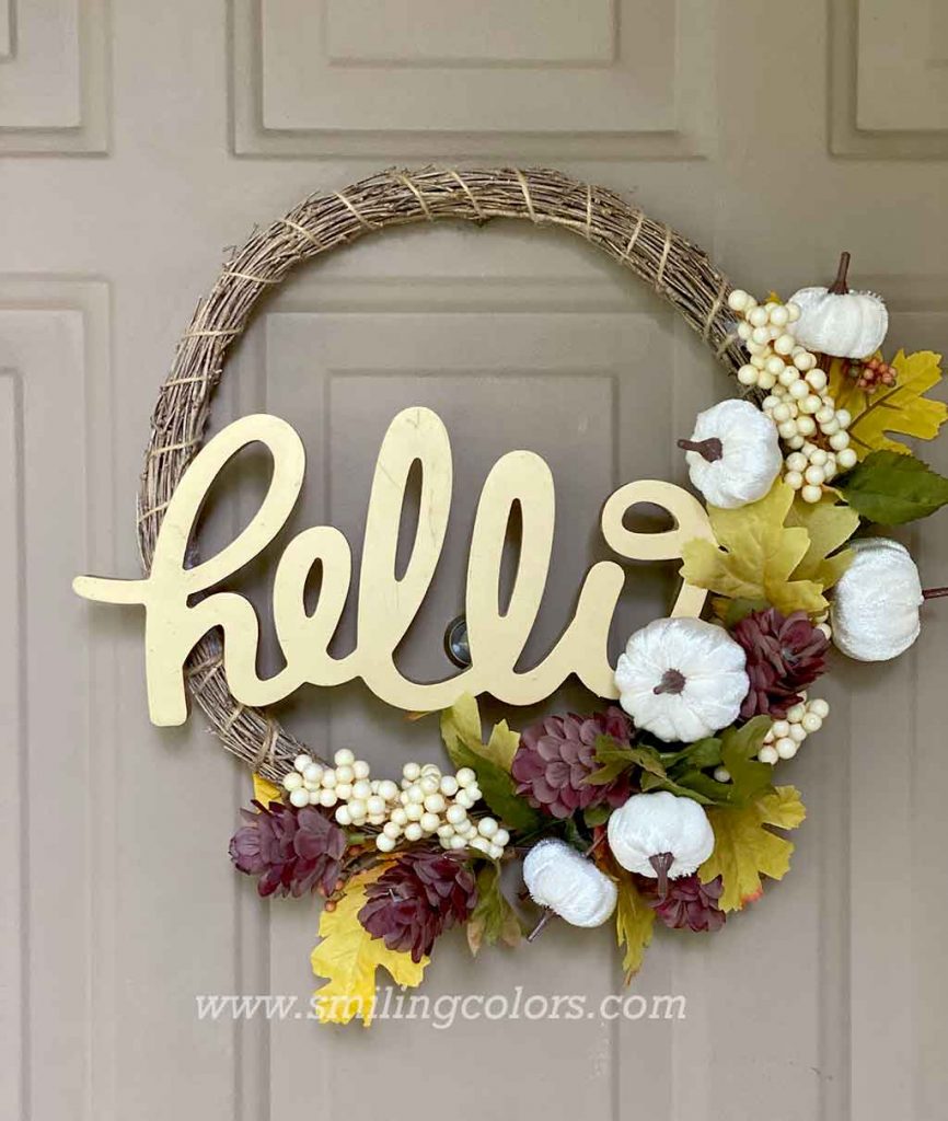 diy fall wreath dollar tree