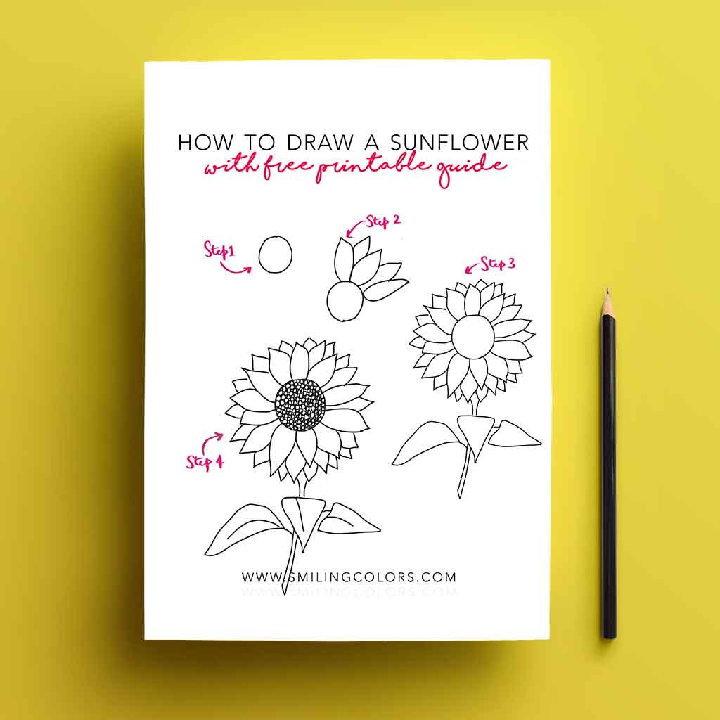 how-to-draw-a-sunflower-step-by-step-printable