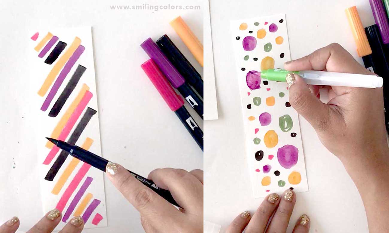 Halloween colors brush pen