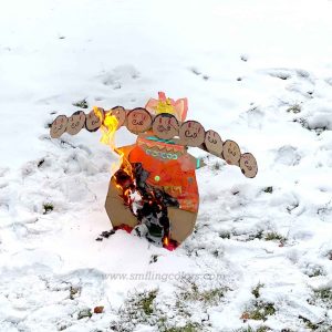 How-to-make-Ravana-with-cardboard-Dussehra-Craft