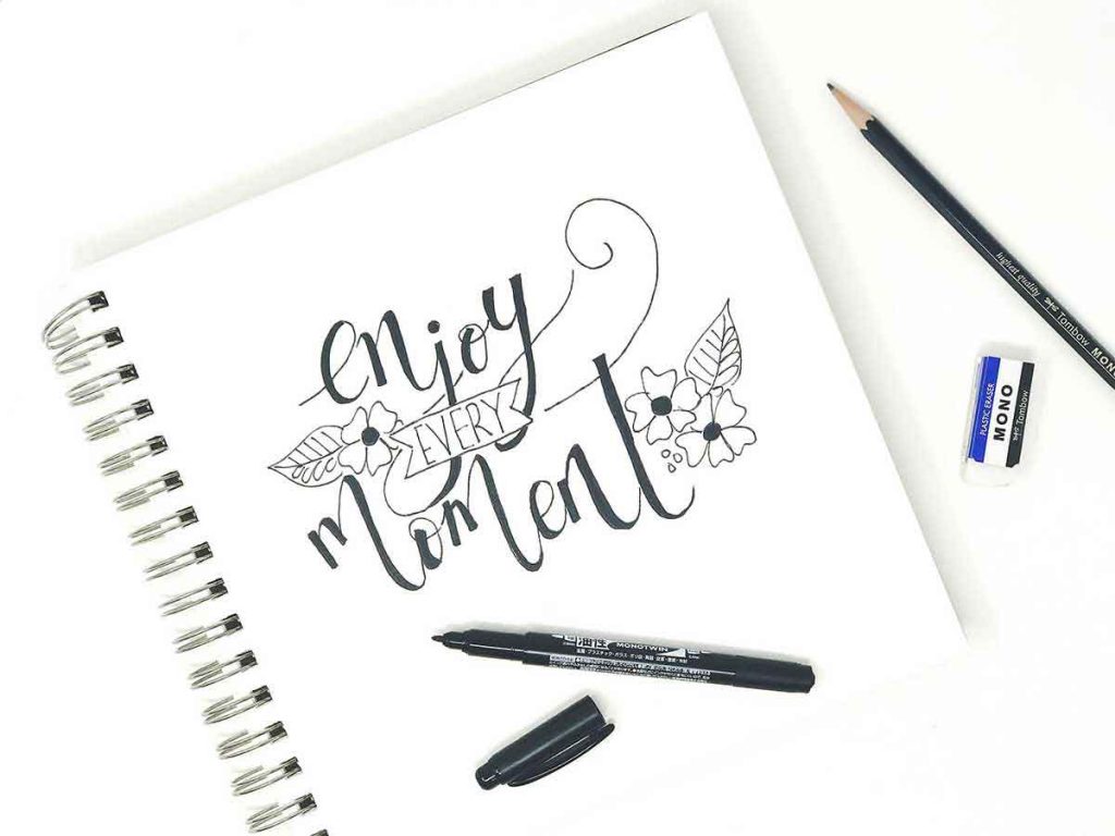 Enjoy-every-moment-faux-lettering