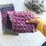 crochet moss stitch scarf