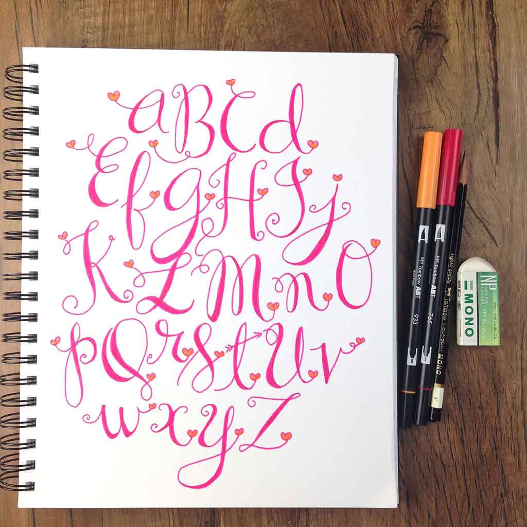 faux-lettering-alphabet-cute