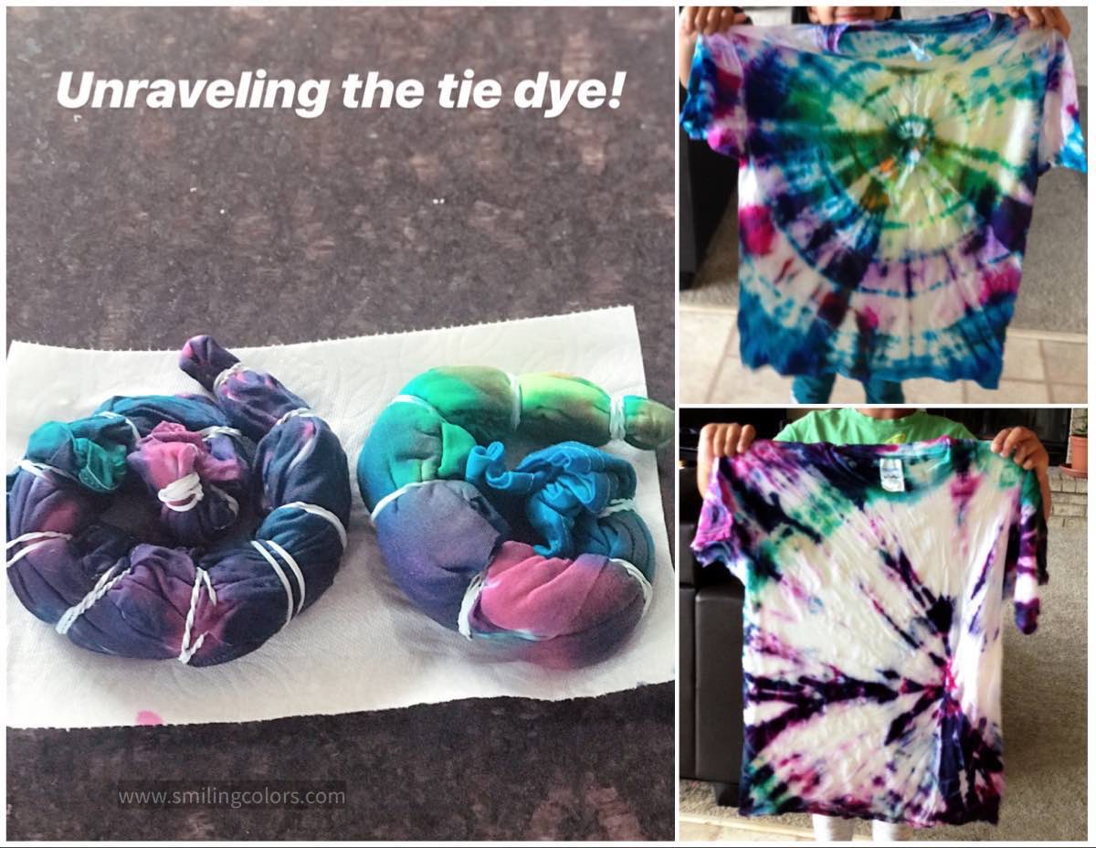 How to Tie Dye shirts and make a party of it! - Smiling Colors