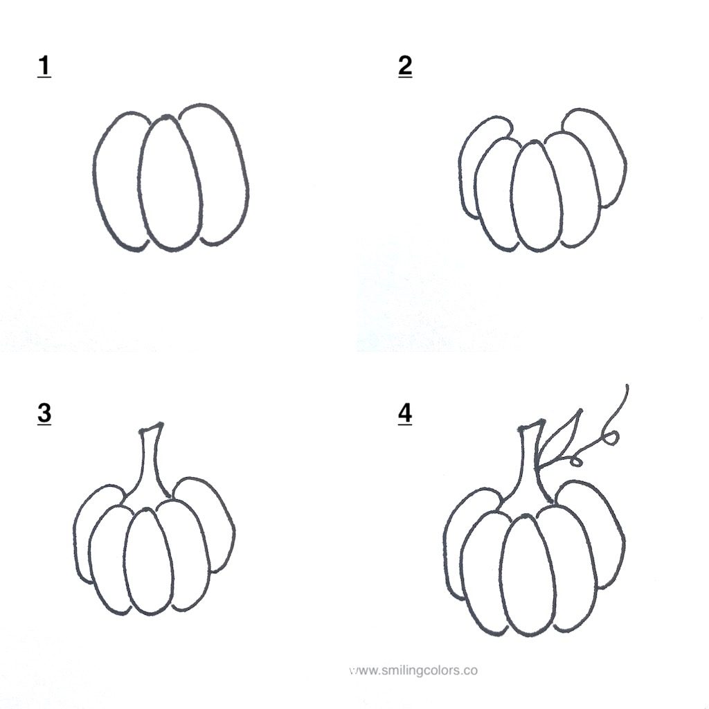 Pumpkin Drawing simple