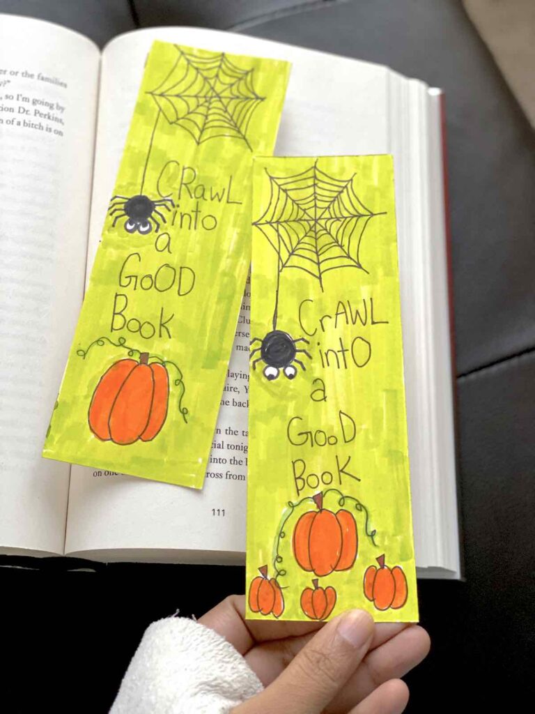halloween bookmark idea