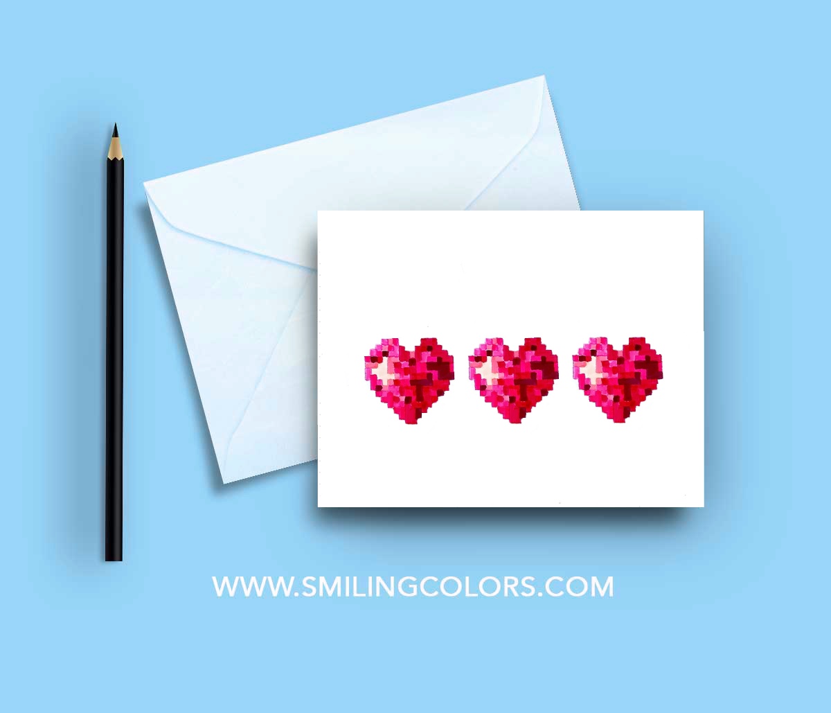 free printable valentine cards pixel heart