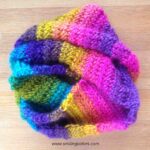 Rainbow Scarf crochet pattern Smiling Colors