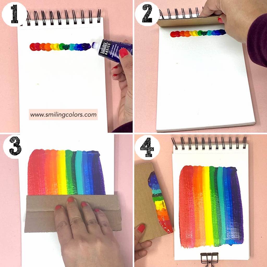 DIY Scrape Painting: 2 Methods - Smiling Colors