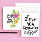 Printable Mothers Day Card to Grandma