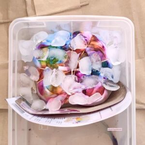 Tie Dyeing With Ice