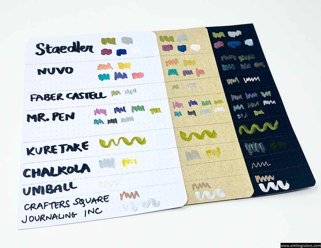 Gold silver pens