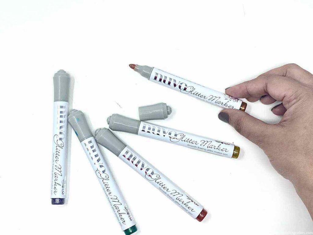 Nuvo glitter markers