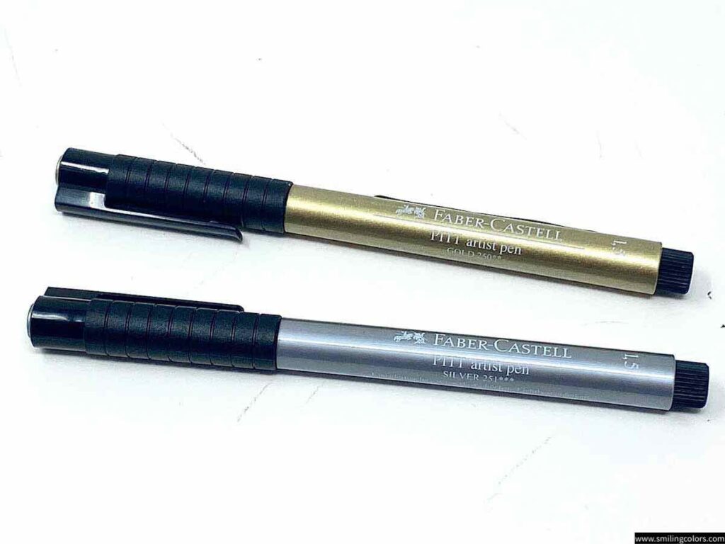 Faber Castell Pitt gold pens