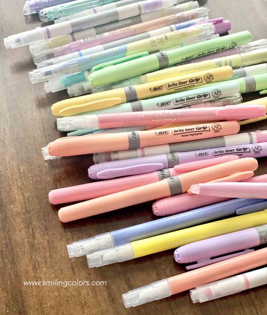 Pastel Highlighter Comparison