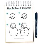 Smiling Colors How to Draw a snowman