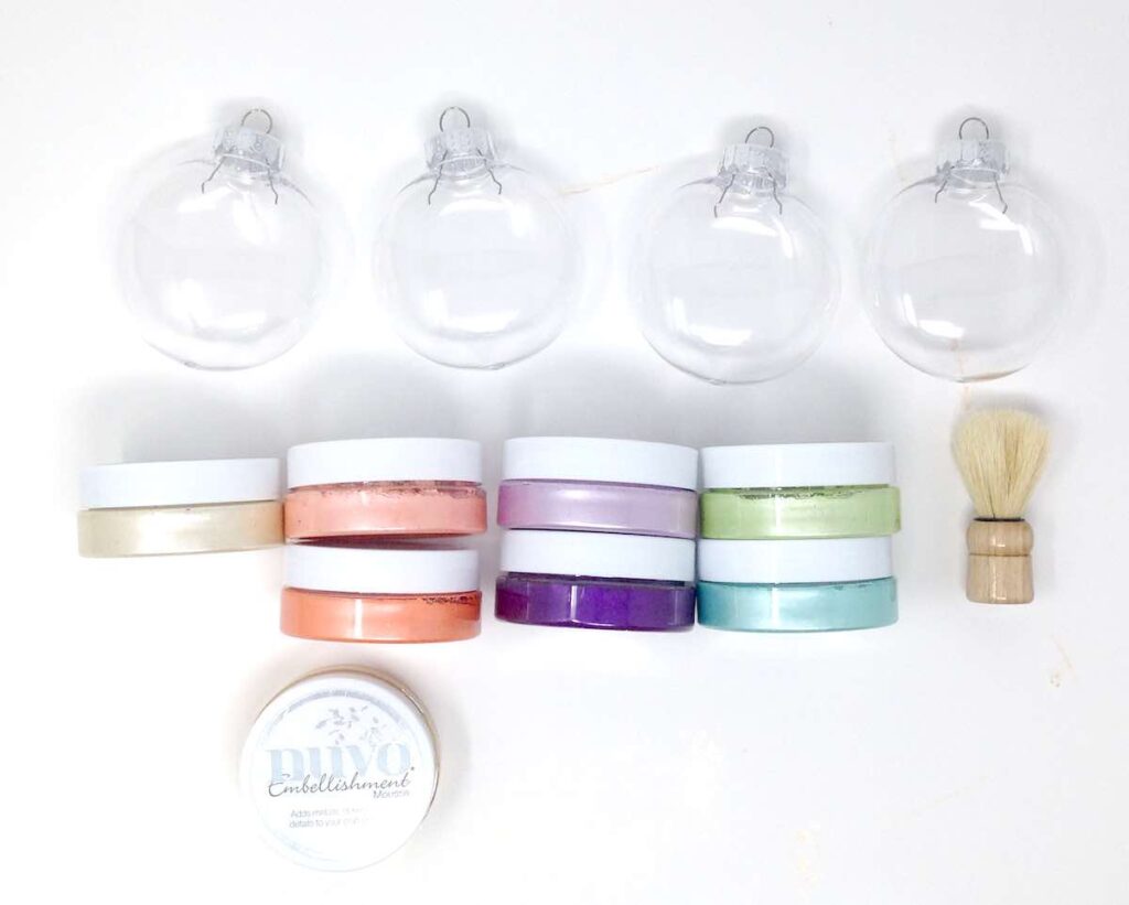 What kind of paint do you use on ornaments? Nuvo embellishment mousse