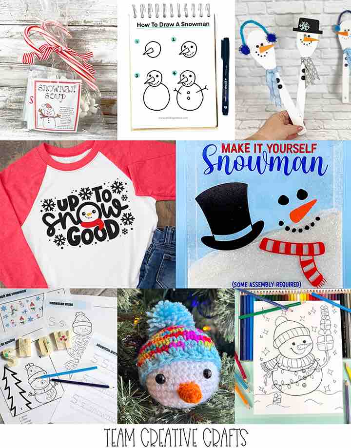 snowman art craft