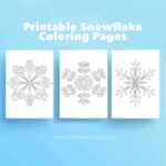 Printable Snowflake Coloring Pages